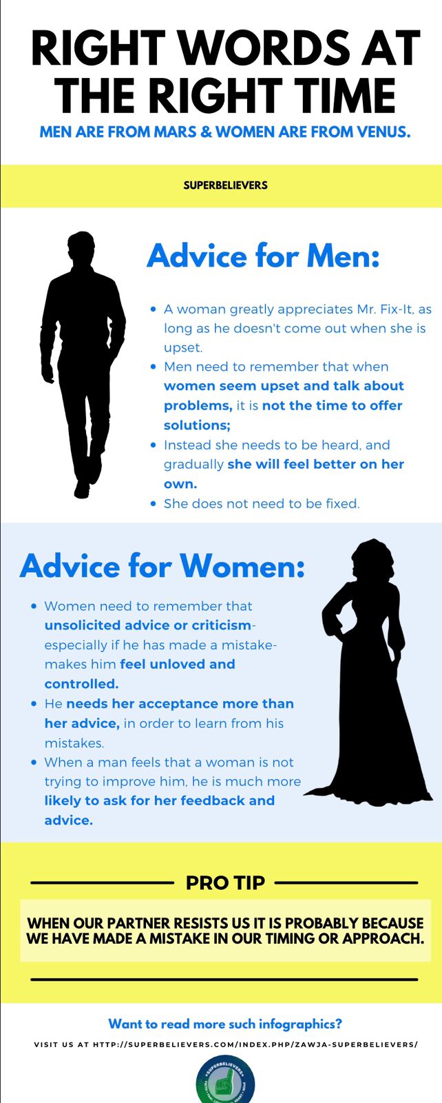 advice for men and women